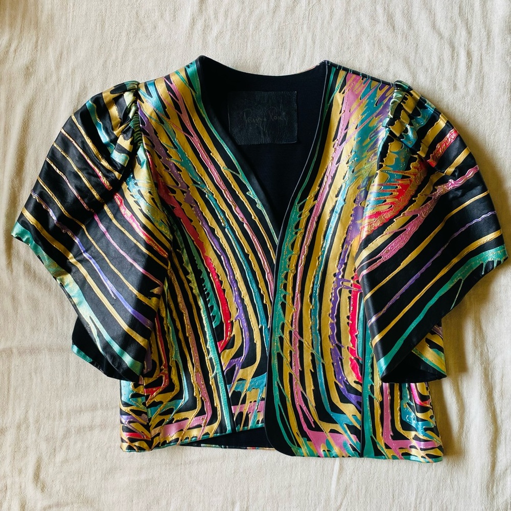Terry + Toni Pleather Bolero Jacket